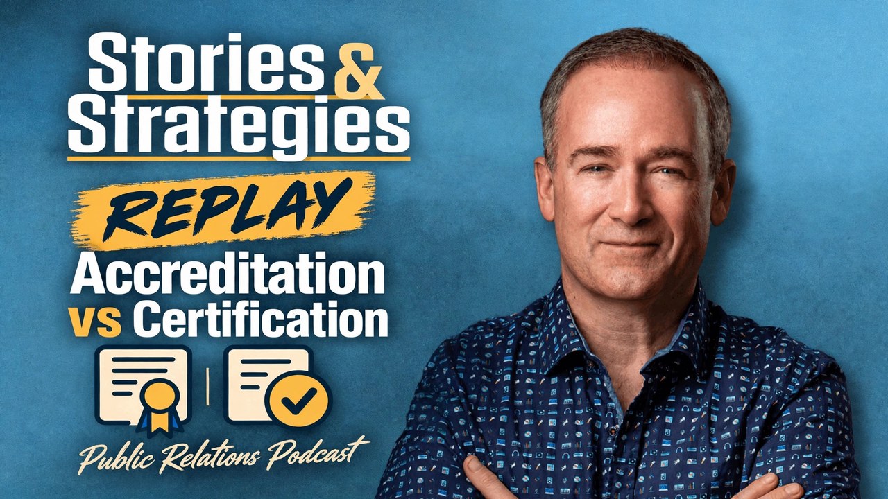 REPLAY Accreditation vs Certification for Communications Pros with Sia Papageorgiou