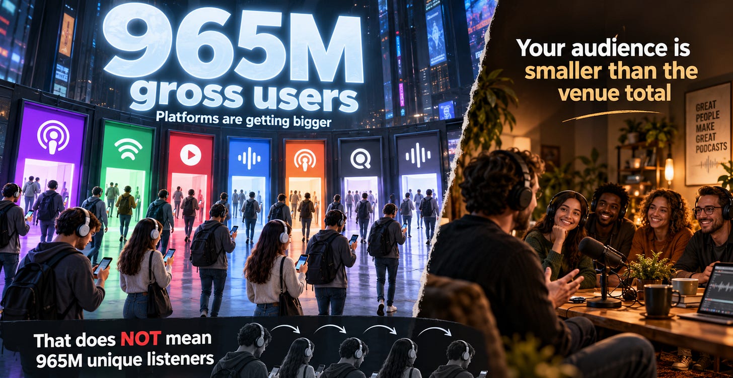 Podcasting’s Billion Users Aren’t a Billion Listeners