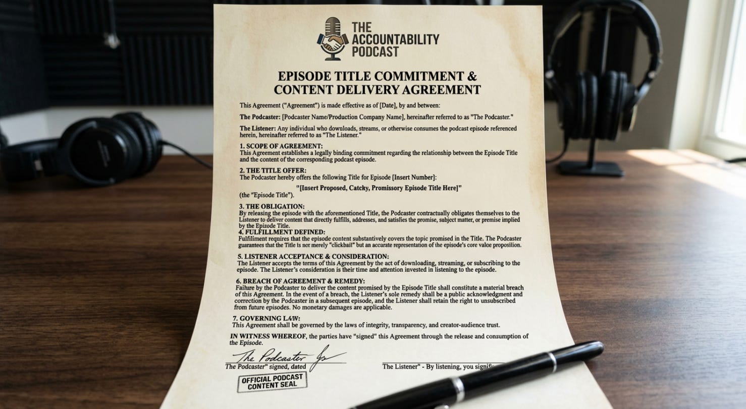 Your Episode Title Is a Contract. Are You Honoring It?